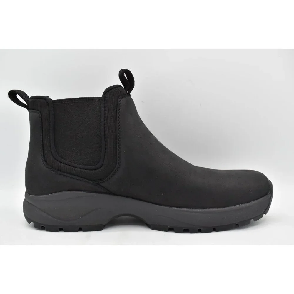 Teva Mens Size 8.5 Tusayan‎ Black leather Pull On Water Resistant Chelsea Boots